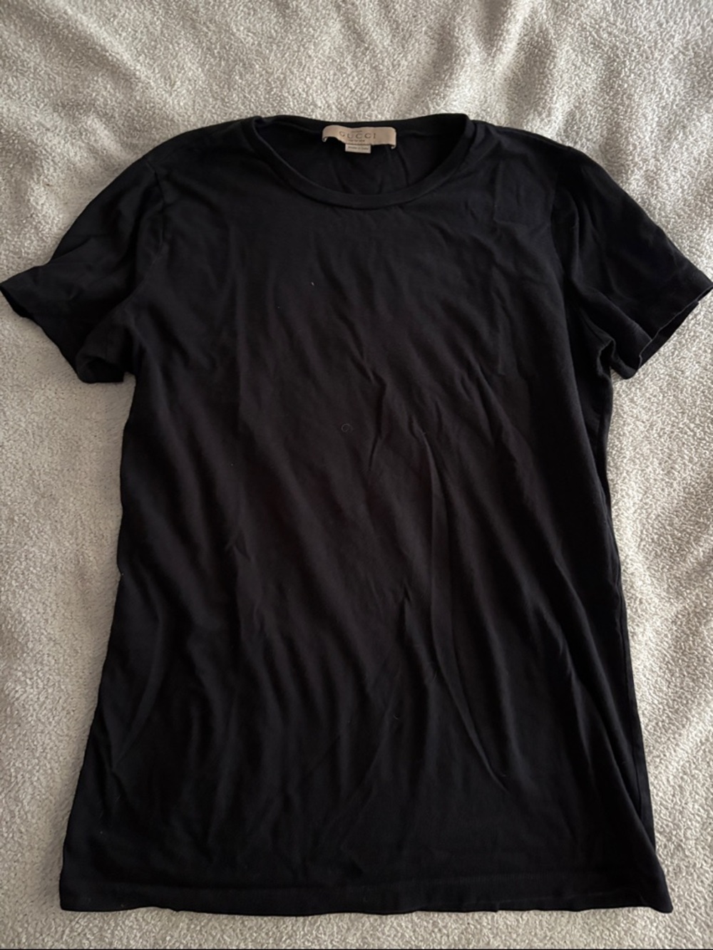 Gucci Black Women's Short Sleeve Crewneck Tee